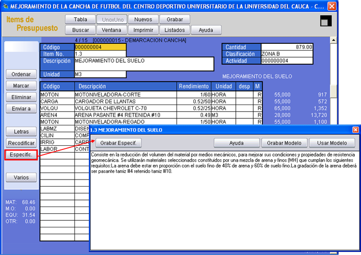 Adjunte especificaciones de obra a cada unitario, para luego generar un informe técnico en Word con un solo click